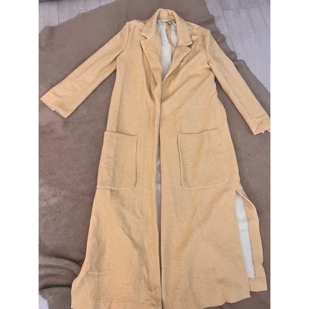 ZARA Trafaluc Longline Coat – Camel Beige, Size XS - Picture 7 of 7